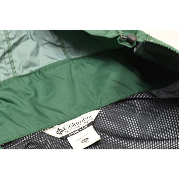 Columbia Mens Jacket Green Gray Omni-Tech Regular Size XXL Hooded - Picture 7 of 8